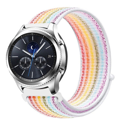 For Samsung Galaxy Watch 42mm Nylon Braided Watch Band(Colorful) - Watch Bands by buy2fix | Online Shopping UK | buy2fix