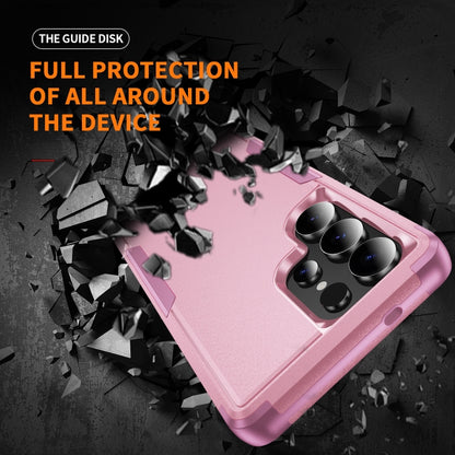 For Samsung Galaxy S25 Ultra 5G TPU + PC Shockproof Protective Phone Case(Pink) - Galaxy S25 Ultra 5G Cases by buy2fix | Online Shopping UK | buy2fix