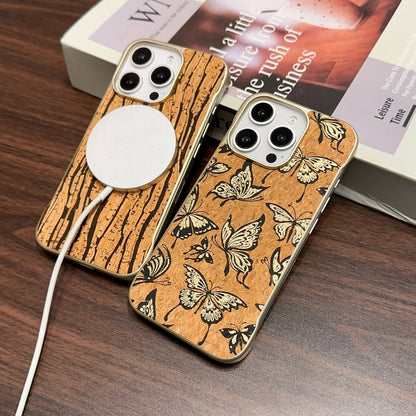 For iPhone 16 Pro Max Denior A18 WoodenPaint MagSafe Phone Case(Tree Pattern) - iPhone 16 Pro Max Cases by Denior | Online Shopping UK | buy2fix