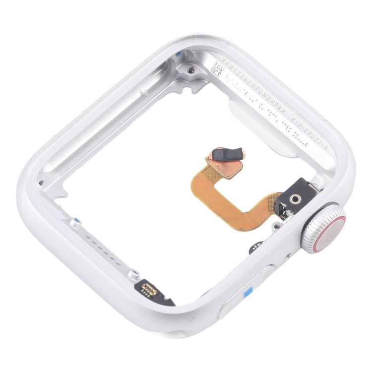 For Apple Watch Series 6 44MM LTE Aluminium Alloy Middle Frame Bezel Plate with Crown Spin Axis Flex Cable(Silver) - Middle Frame by buy2fix | Online Shopping UK | buy2fix