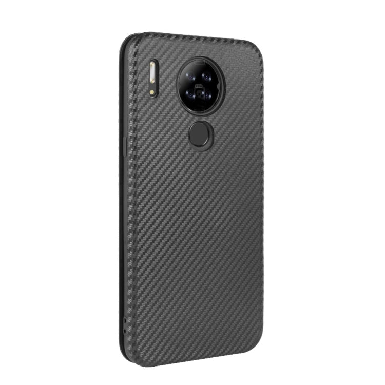 For Blackview A80 Carbon Fiber Texture Horizontal Flip TPU + PC + PU Leather Case with Card Slot(Black) - More Brand by buy2fix | Online Shopping UK | buy2fix