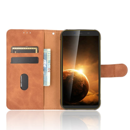 For Blackview BV5500 / BV5500 Pro / BV5500 Plus Solid Color Skin Feel Magnetic Buckle Horizontal Flip Calf Texture PU Leather Case with Holder & Card Slots & Wallet(Brown) - More Brand by buy2fix | Online Shopping UK | buy2fix