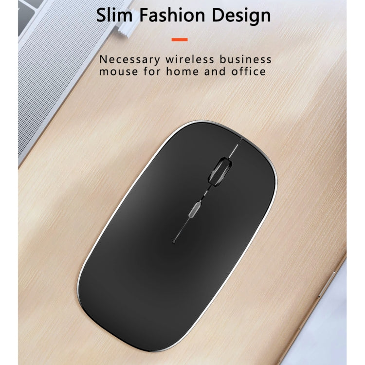 WIWU Wimic Lite WM101 2.4G Simple Office Home Rechargeable Mute Wireless Mouse(Black) - Wireless Mice by WIWU | Online Shopping UK | buy2fix