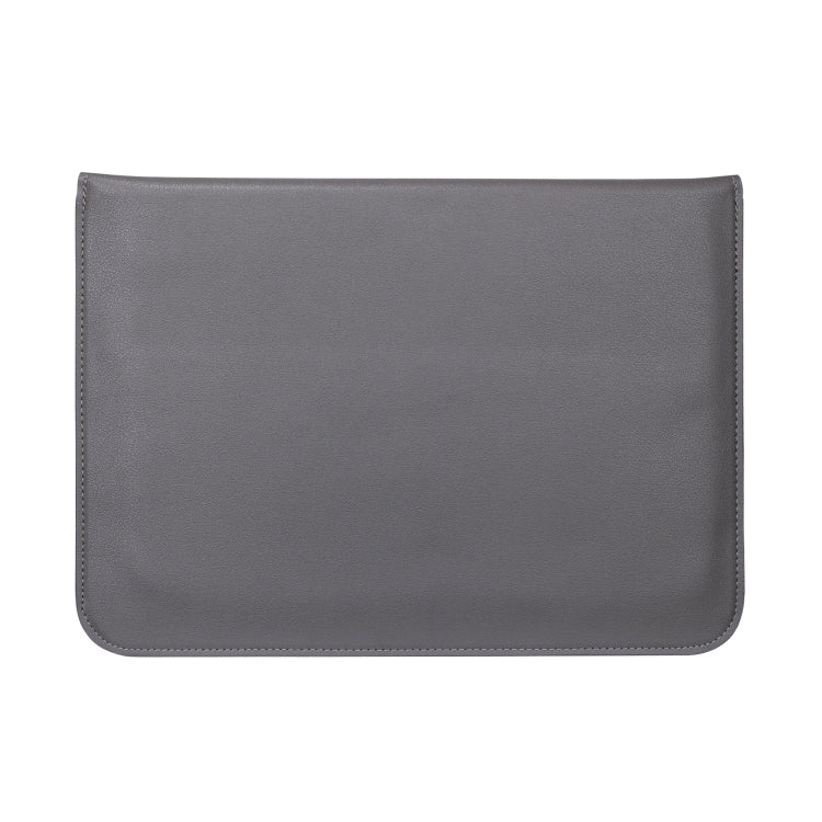 PU Leather Ultra-thin Envelope Bag Laptop Bag for MacBook Air / Pro 15 inch, with Stand Function(Space Gray) - Protective Bags by buy2fix | Online Shopping UK | buy2fix