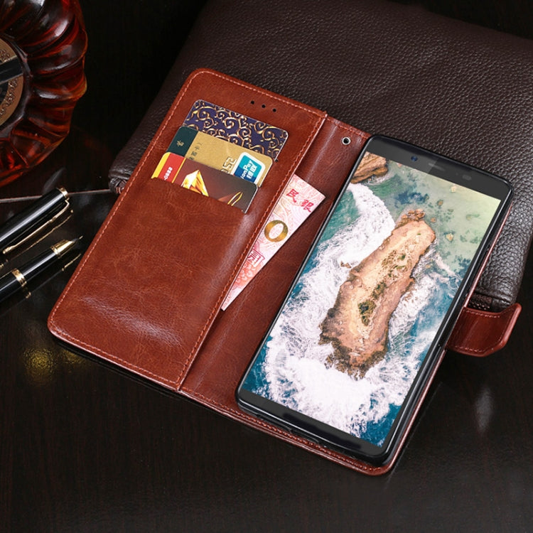 For Blackview BV5500 idewei Crazy Horse Texture Horizontal Flip Leather Case with Holder & Card Slots & Wallet(White) - More Brand by idewei | Online Shopping UK | buy2fix