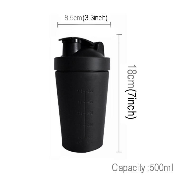 500mL(17.5oz) Healthy Sports Cup Stainless Steel Protein Powder Classic Shaker Bottle Replacement Milkshake Cup - Vacuum Thermoses & Cups by REMAX | Online Shopping UK | buy2fix