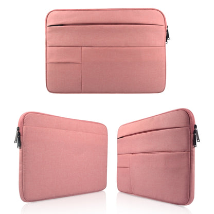 Universal Multiple Pockets Wearable Oxford Cloth Soft Portable Leisurely Laptop Tablet Bag, For 15.6 inch and Below Macbook, Samsung, Lenovo, Sony, DELL Alienware, CHUWI, ASUS, HP (Pink) - 15.6 - 17 inch by buy2fix | Online Shopping UK | buy2fix