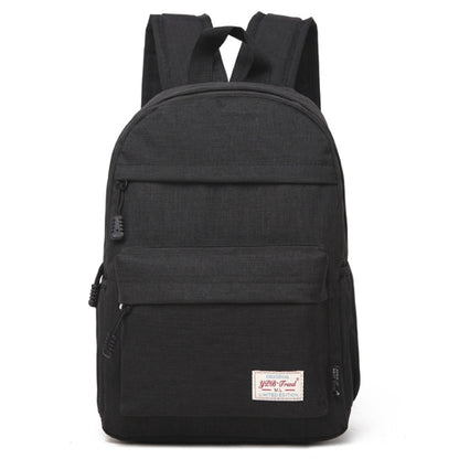 Universal Multi-Function Canvas Cloth Laptop Computer Shoulders Backpack Students Bag for 13-15 inch, Size: 36x25x10cm(Black) - Backpack by buy2fix | Online Shopping UK | buy2fix