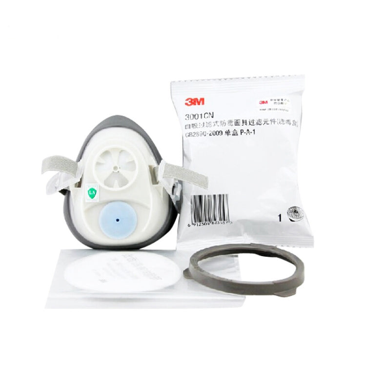 3M 1201 KN95 Dustproof Antivirus Head-mounted Mask Kits with Breathing Valve - Protect Case by buy2fix | Online Shopping UK | buy2fix