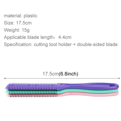 3pcs Hair Tools Double-sided Knife Hair Comb Hair Bangs Trimmer Thinning Device Hair Clipper,  Random Color Delivery - Manual Razor by buy2fix | Online Shopping UK | buy2fix