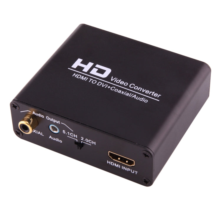 NEWKENG X5 HDMI to DVI with Audio 3.5mm Coaxial Output Video Converter, AU Plug - Converter by buy2fix | Online Shopping UK | buy2fix