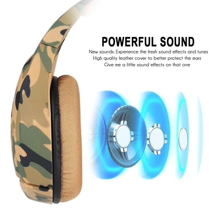 ONIKUMA K1-B Deep Bass Noise Canceling Camouflage Gaming Headphone with Microphone(Yellow) - Multimedia Headset by ONIKUMA | Online Shopping UK | buy2fix