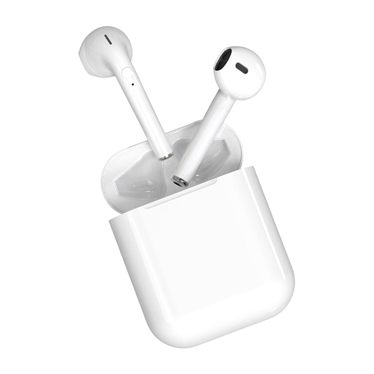 i9 Wireless TWS Sport Bilateral Stereo Bluetooth 5.0 Headset with Charging Box, Push-button Version(White) - TWS Earphone by buy2fix | Online Shopping UK | buy2fix