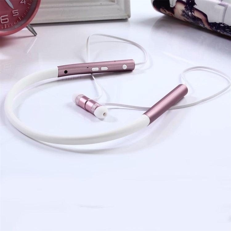 BT-790 Bluetooth 4.2 Hanging Neck Design Bluetooth Headset, Support Music Play & Switching & Volume Control & Answer(Rose Gold) - Neck-mounted Earphone by buy2fix | Online Shopping UK | buy2fix