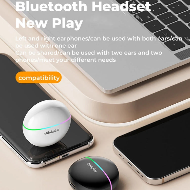 Lenovo XT97 Bluetooth 5.2 Wireless Bluetooth Earphone with RGB Light (Black) - Bluetooth Earphone by Lenovo | Online Shopping UK | buy2fix
