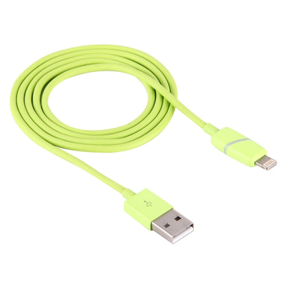 1m Circular Bobbin Gift Box Style 8 Pin to USB Data Sync Cable with Indicator for iPhone, iPad(Green) - Normal Style Cable by buy2fix | Online Shopping UK | buy2fix