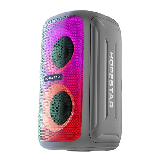 HOPESTAR Party 110 Mini Colorful Lights Wireless Bluetooth Speaker (Grey) - Desktop Speaker by HOPESTAR | Online Shopping UK | buy2fix