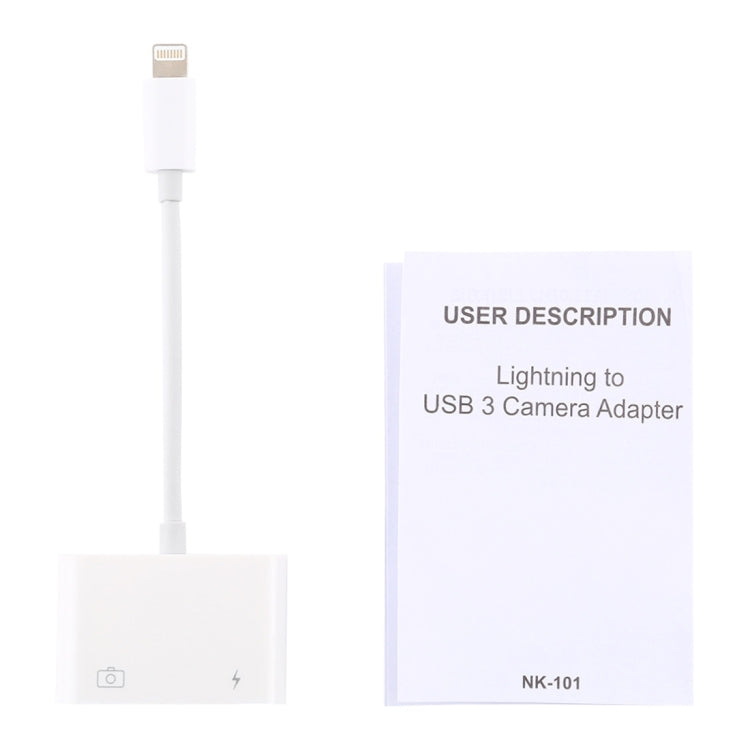 NK101 8 Pin to USB Camera Reader Adapter, Compatible with IOS 9.1 and Above Systems - Converter & Adapter by buy2fix | Online Shopping UK | buy2fix