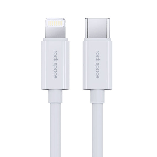 ROCK Space Z19 PD  20W 3A USB-C / Type-C to 8 Pin Fast Charging TPE Data Cable, Cable Length: 1m - Normal Style Cable by ROCK | Online Shopping UK | buy2fix