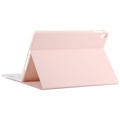 TG-102BC Detachable Bluetooth Pink Keyboard + Microfiber Leather Tablet Case for iPad 10.2 inch / iPad Air (2019), with Touch Pad & Pen Slot & Holder(Pink) - For iPad Air by buy2fix | Online Shopping UK | buy2fix