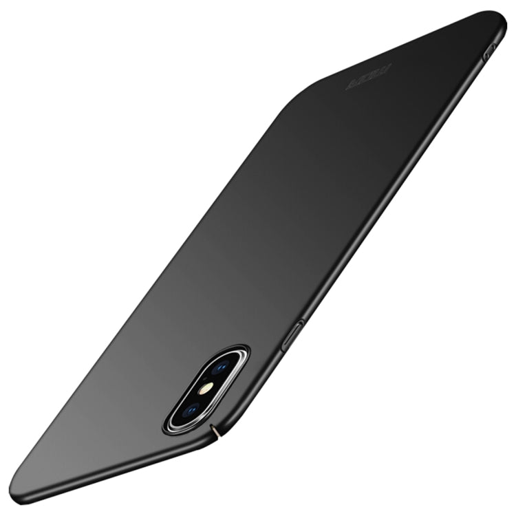 For iPhone XS Max MOFI Frosted PC Ultra-thin Full Coverage Protective Case (Black) - More iPhone Cases by MOFI | Online Shopping UK | buy2fix