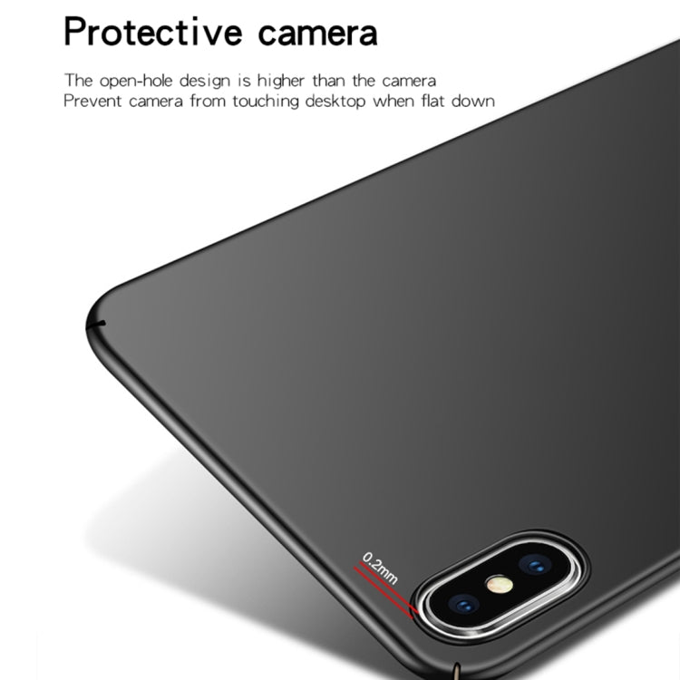 For iPhone XS Max MOFI Frosted PC Ultra-thin Full Coverage Protective Case (Black) - More iPhone Cases by MOFI | Online Shopping UK | buy2fix