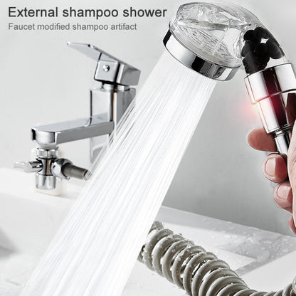 Hand Held Retractable Shampoo Faucet Basin External Shower - Faucets & Accessories by buy2fix | Online Shopping UK | buy2fix