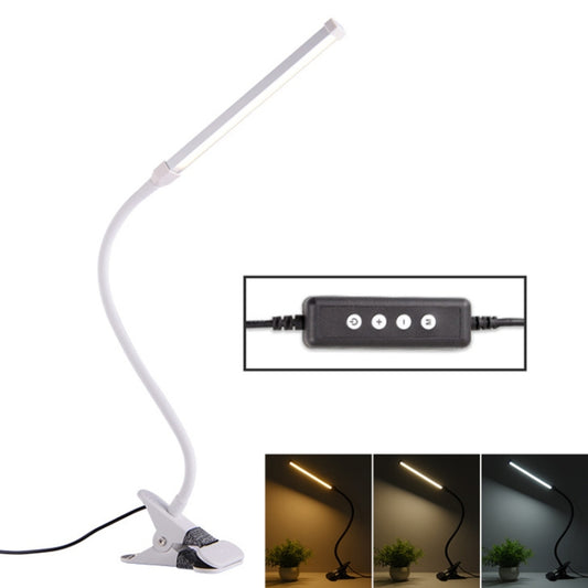 LED Desk Lamp 8W Folding Adjustable USB Charging Eye Protection Table Lamp, USB Charge Version(White) - Desk Lamps by Fonkin | Online Shopping UK | buy2fix