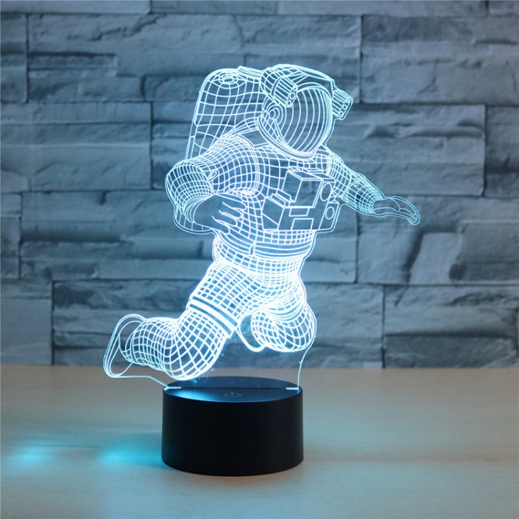 Astronaut Shape 3D Colorful LED Vision Light Table Lamp, Crack Touch Version - Novelty Lighting by buy2fix | Online Shopping UK | buy2fix
