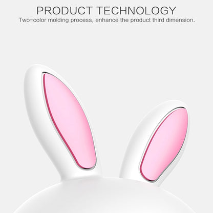 Happy Rabbit Creative Touch 3D LED Decorative Night Light, USB Charging Version (Pink) - Night Lights by buy2fix | Online Shopping UK | buy2fix