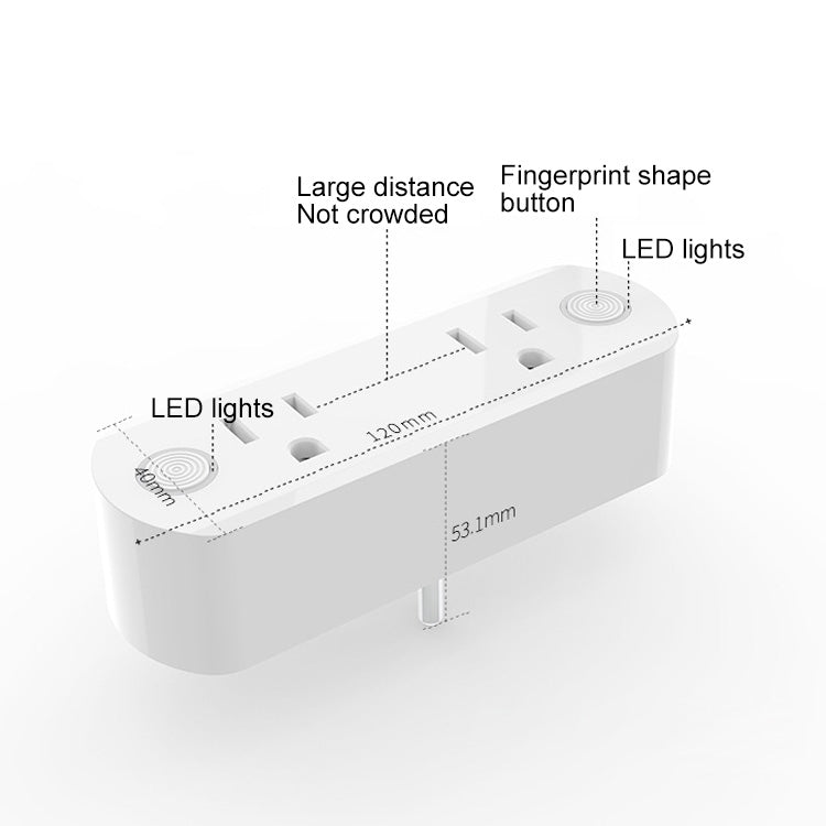 15A WiFi Remote Control Smart Socket Works with Alexa & Google Home & IFTTT, AC 100-240V, US Plug - Smart Socket by buy2fix | Online Shopping UK | buy2fix