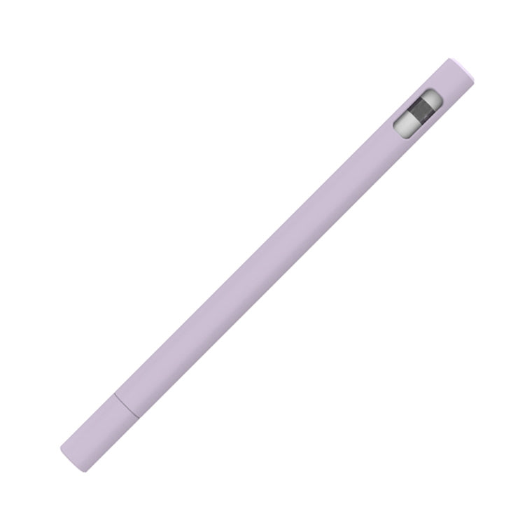 LOVE MEI For Apple Pencil 1 Triangle Shape Stylus Pen Silicone Protective Case Cover (Purple) - Pencil Accessories by LOVE MEI | Online Shopping UK | buy2fix