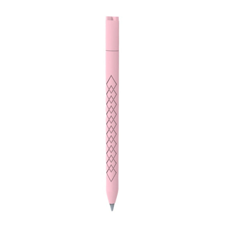 For Apple Pencil (USB-C) Diamond Pattern Silicone Stylus Pen Protective Case (Pink) - Pencil Accessories by buy2fix | Online Shopping UK | buy2fix