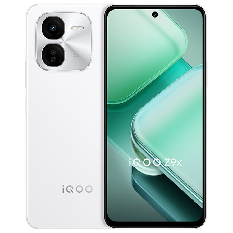 vivo iQOO Z9x, Dual Back Cameras, 8GB+256GB, Face ID Screen Fingerprint Identification, 6.72 inch Android 14.0 OriginOS 4 Snapdragon 6 Gen 1 Octa Core 2.2GHz, OTG, Network: 5G, Support Google Play (White) - vivo by vivo | Online Shopping UK | buy2fix