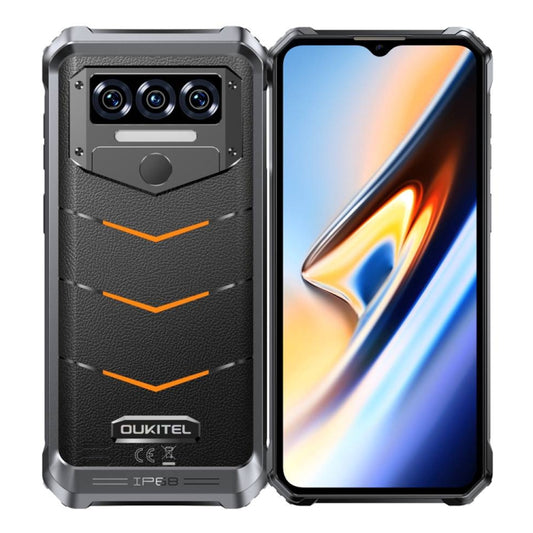 Oukitel WP38 Rugged Phone, 12GB+256GB, IP68/IP69K, Fingerprint Identification, 10600mAh, 6.52 inch MediaTek MT8788 Octa Core, NFC, OTG, Network: 4G (Orange) - OUKITEL by OUKITEL | Online Shopping UK | buy2fix