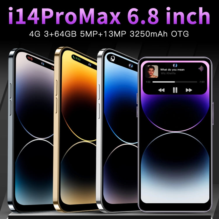 i14ProMax C58, 3GB+64GB, 6.8 inch Screen, Face Identification, Android 8.1 MMTK6737 Quad Core, OTG, Network: 4G (White) -  by buy2fix | Online Shopping UK | buy2fix