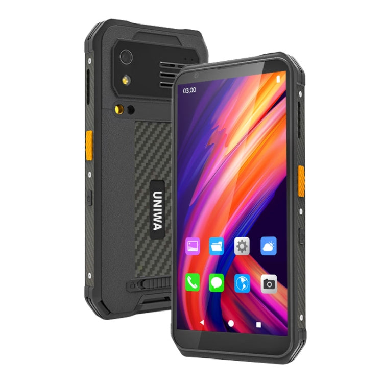 UNIWA M512 Standard Rugged Phone, 4GB+64GB, IP65 Waterproof Dustproof Shockproof, 4100mAh Battery, 5.7 inch Android 12 MTK6762 Octa Core up to 2.0GHz, Network: 4G, NFC (Black) - UNIWA by UNIWA | Online Shopping UK | buy2fix