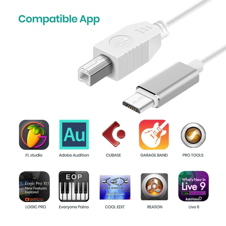 ADS-501 1m Micro USB to Host Data Connectuon Cable - Video & Audio Cable by buy2fix | Online Shopping UK | buy2fix