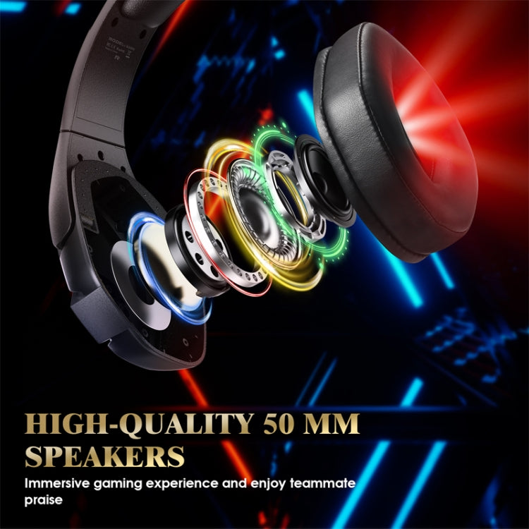 KOTION EACH G3000 3.5mm & USB Plug Stereo RGB Light Gaming Headset with Omni-directional Mic, Cable Length: 1.9m (Black) - Multimedia Headset by KOTION EACH | Online Shopping UK | buy2fix