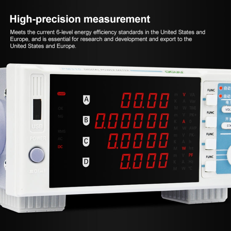 DCUU PM310 Intelligent Electrical Parameters Measuring Instrument (US Plug) - Current & Voltage Tester by buy2fix | Online Shopping UK | buy2fix