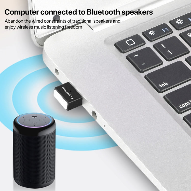 USB External Bluetooth 5.3 Adapter (White) - Bluetooth Dongle by buy2fix | Online Shopping UK | buy2fix