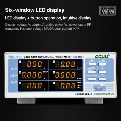 DCUU PM9912 Intelligent Electrical Parameters Measuring Instrument(EU Plug) - Current & Voltage Tester by buy2fix | Online Shopping UK | buy2fix