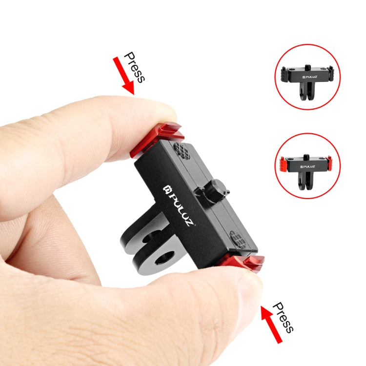 For GoPro HERO13 Black  PULUZ Magnetic Quick Release Base Mount (Black Red) - Connection Mount by PULUZ | Online Shopping UK | buy2fix