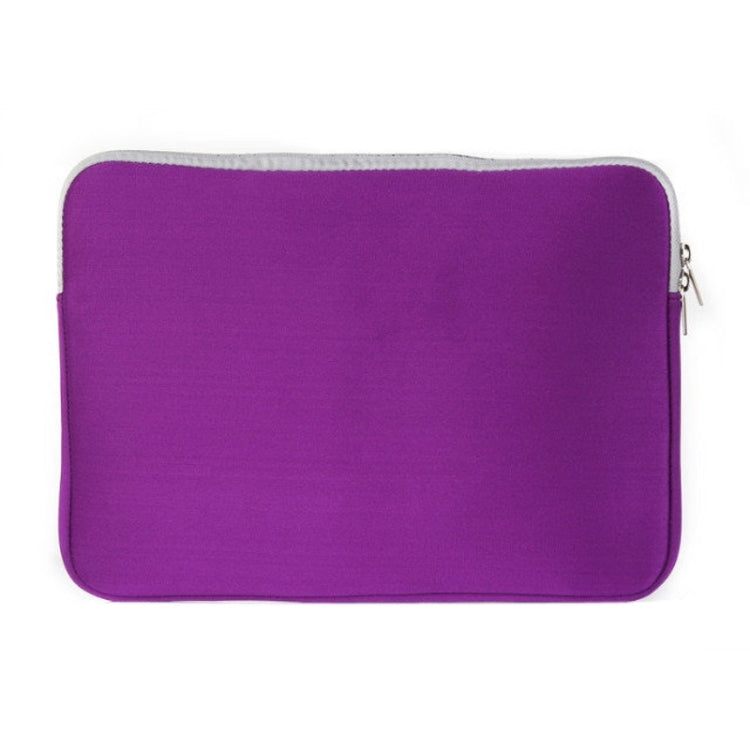 Double Pocket Zip Handbag Laptop Bag for Macbook Air 11.6 inch(Purple) - Protective Bags by buy2fix | Online Shopping UK | buy2fix