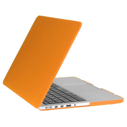 ENKAY for Macbook Pro Retina 13.3 inch (US Version) / A1425 / A1502 Hat-Prince 3 in 1 Frosted Hard Shell Plastic Protective Case with Keyboard Guard & Port Dust Plug(Orange) - MacBook Pro Cases by ENKAY | Online Shopping UK | buy2fix