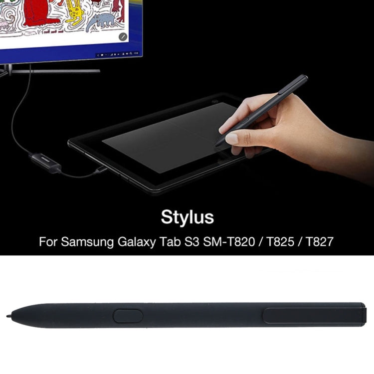 High Sensitive Touch Screen Stylus Pen for Galaxy Tab S3 9.7inch T825(Black) - Stylus Pen by buy2fix | Online Shopping UK | buy2fix