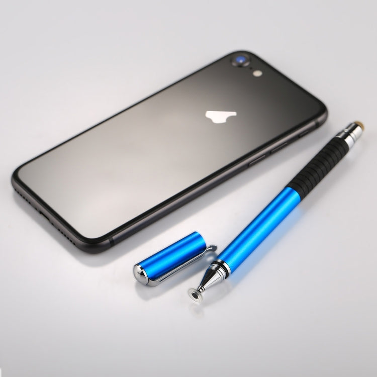 Universal 2 in 1 Multifunction Round Thin Tip Capacitive Touch Screen Stylus Pen, For iPhone, iPad, Samsung, and Other Capacitive Touch Screen Smartphones or Tablet PC(Blue) - Stylus Pen by buy2fix | Online Shopping UK | buy2fix