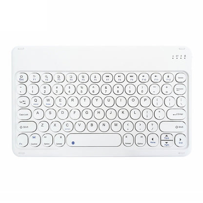 X3S 10 inch Universal Tablet Round Keycap Wireless Bluetooth Keyboard, Backlight Version (White) - Universal Keyboard by buy2fix | Online Shopping UK | buy2fix