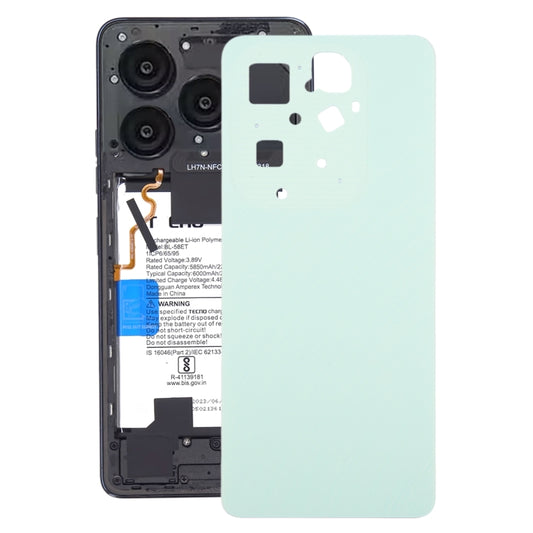 For Infinix Hot 40 Pro X6837 Original Battery Back Cover(Green) - Back Cover by buy2fix | Online Shopping UK | buy2fix