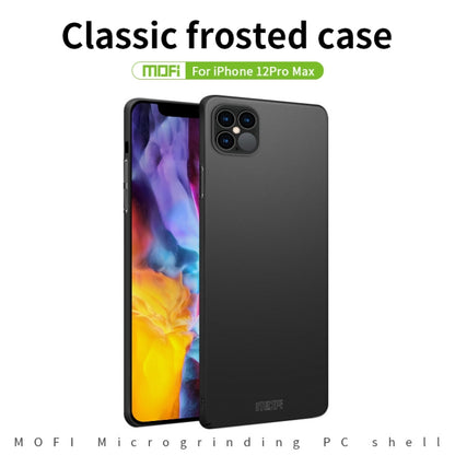 For iPhone 12 Pro Max MOFI Frosted PC Ultra-thin Hard Case(Gold) - iPhone 12 Pro Max Cases by MOFI | Online Shopping UK | buy2fix